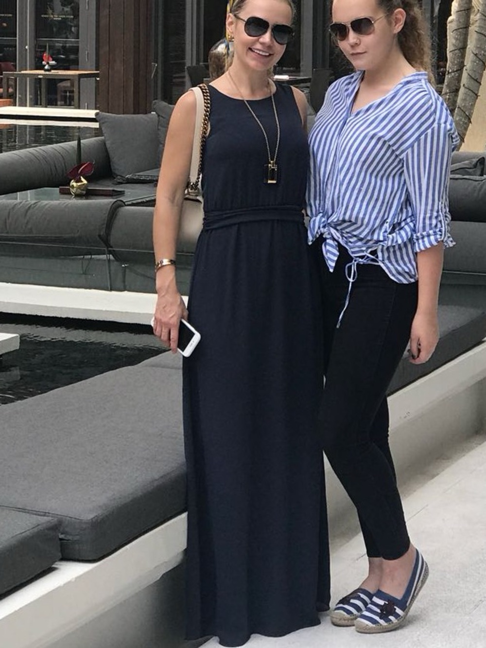 Theory Navy Blue Sleeveless Maxi Dress size 0